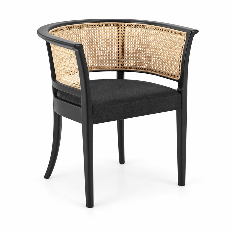 FZ Natural Cane Ash Wood Dining Chair, front product view