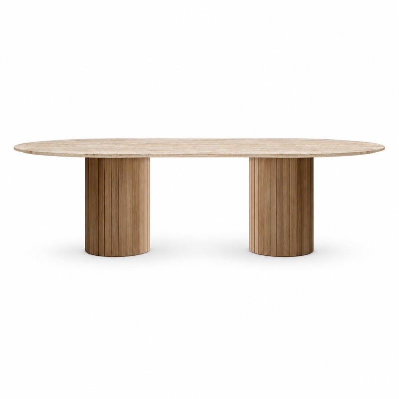 FZ Oval Dining Table, front product view