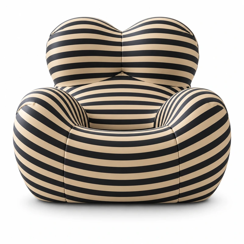 Oversized Upholstered Lounge Chair, front product view