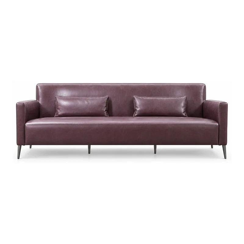 Plum Brown Mid-Century Sofa 191, front product view
