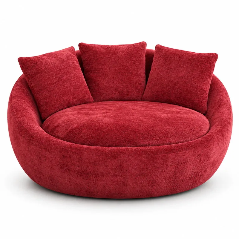Rounded Lounge Chair, front product view