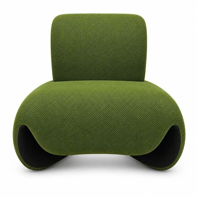 Sculptural Lounge Chair, front product view