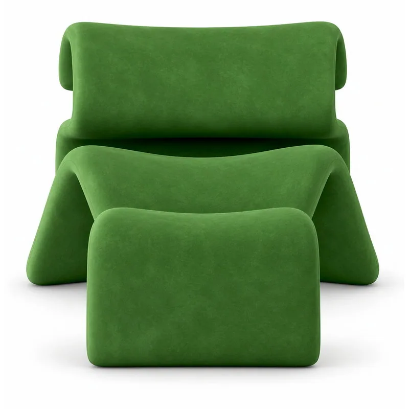 Sculptural Lounge Chair, front product view