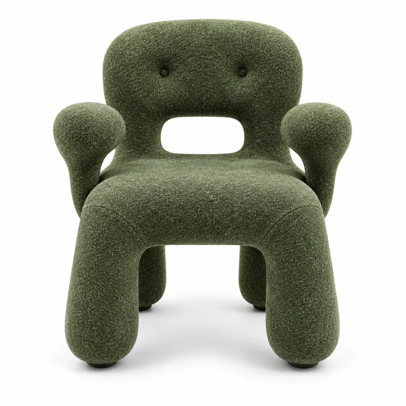 Sculptural Lounge Chair, front product view