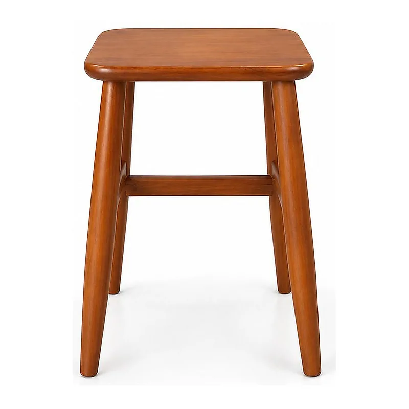 Solid Wood Stool, front product view