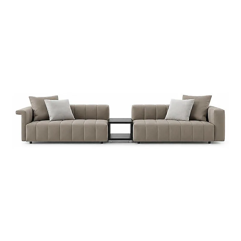SS55324B Twin Sofa Set with Center Table, front product view