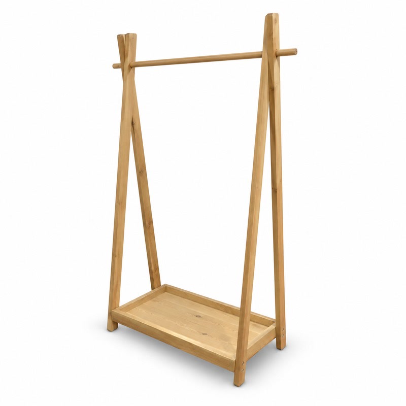 FZ Woven Cane Natural Cane Coat Rack, front product view