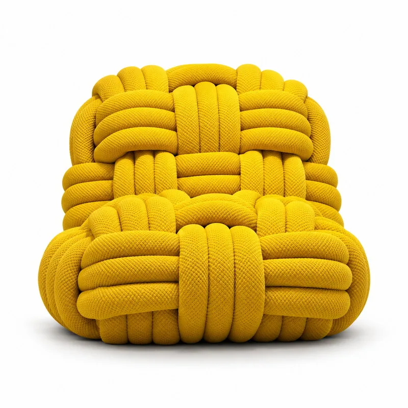 Woven Stool, front product view
