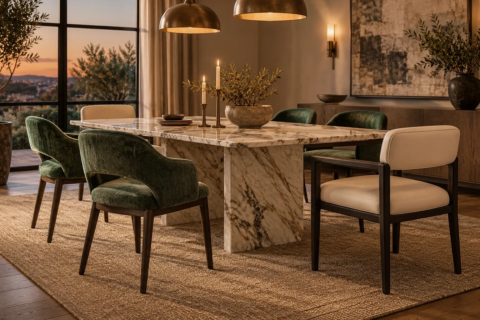 Dining room furniture setting