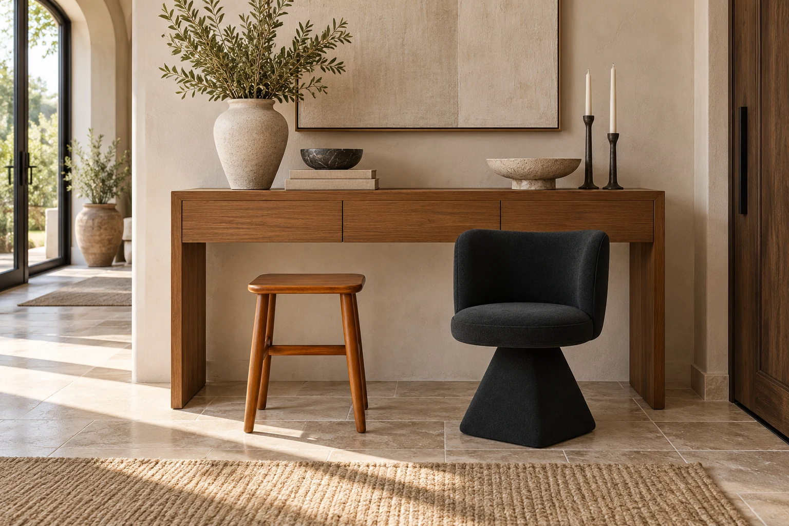 Entry & storage furniture setting