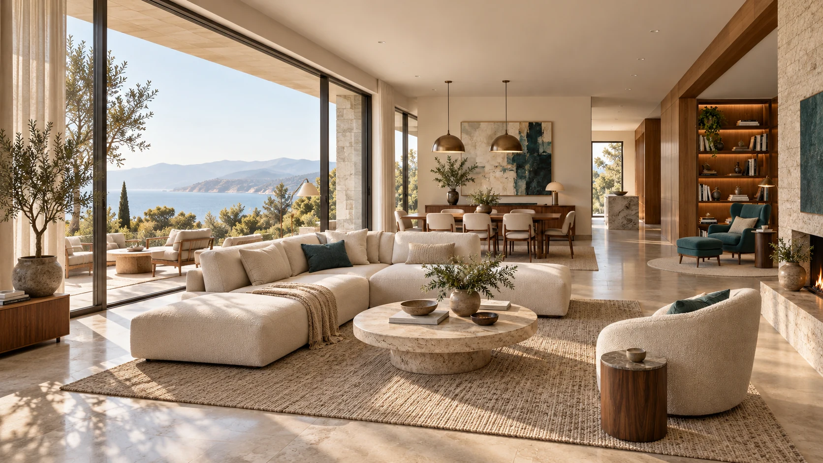 A tailored piece in an urban loft, a residential furniture visualization
