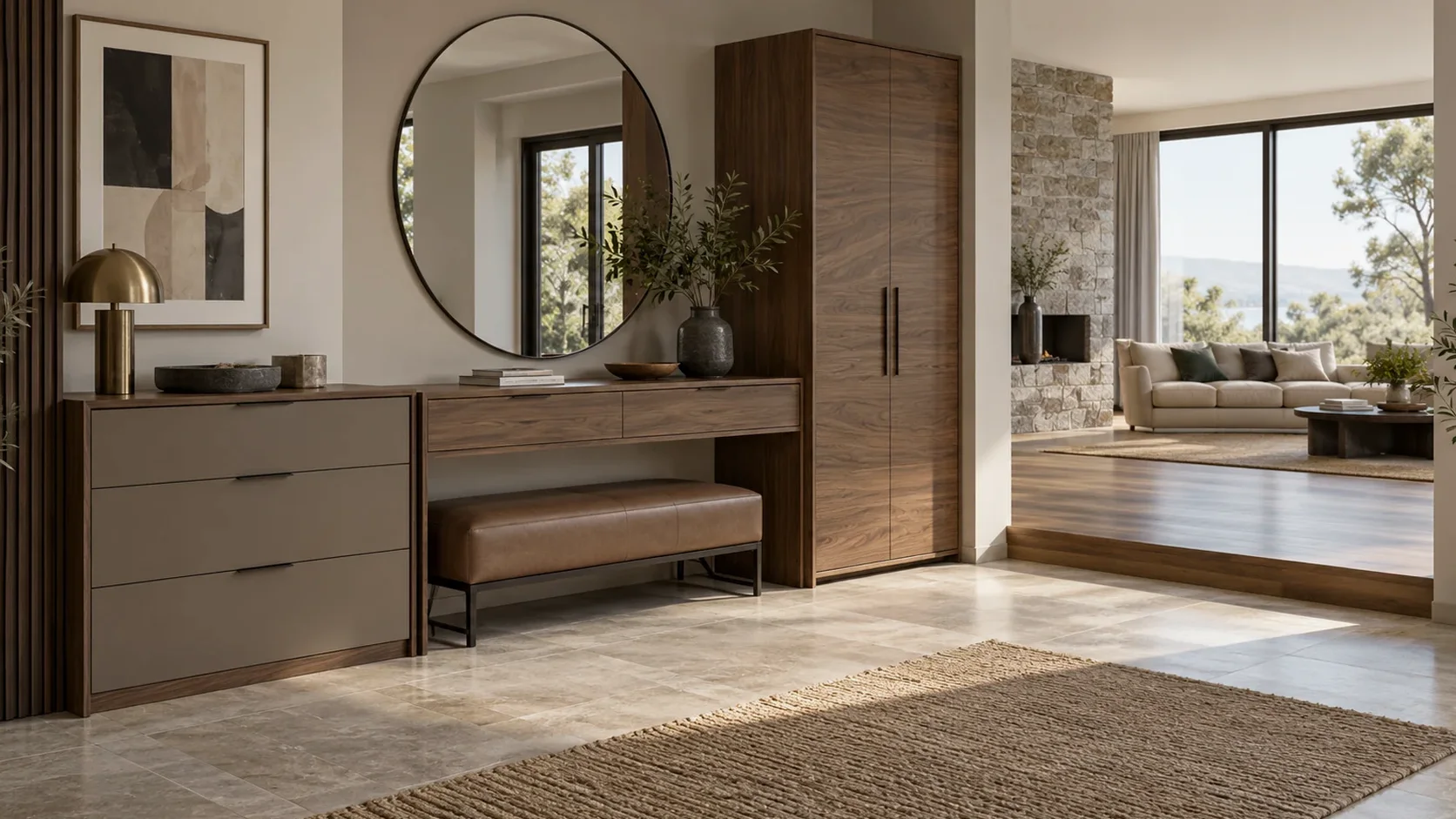 Entry & storage furniture setting