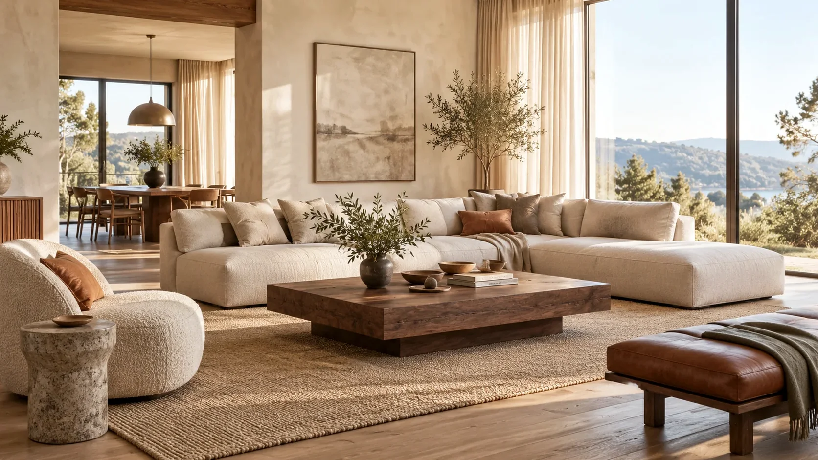 Coordinated BAKA residential furniture in a complete living room