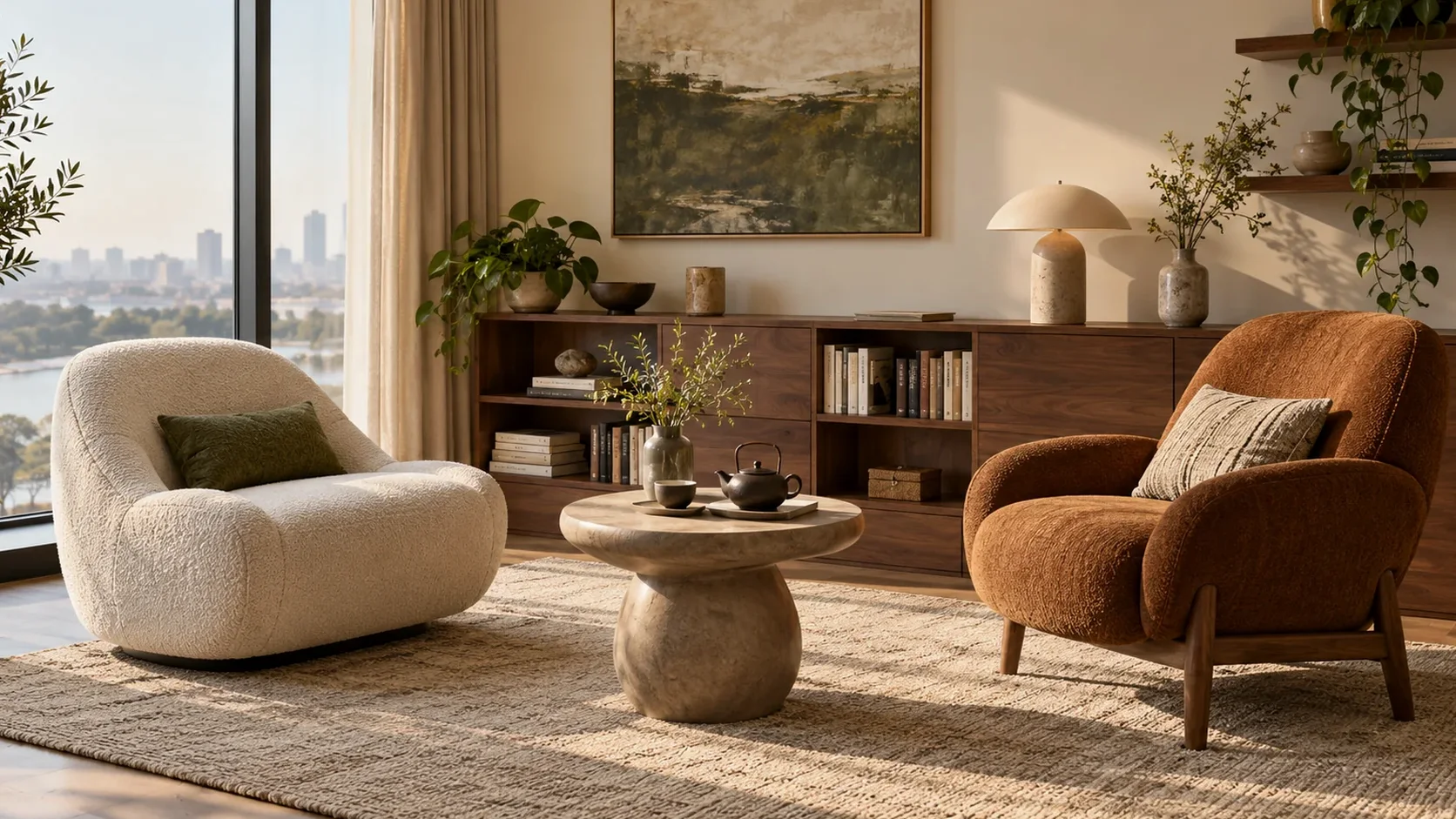 Lounge Chairs material and residential context