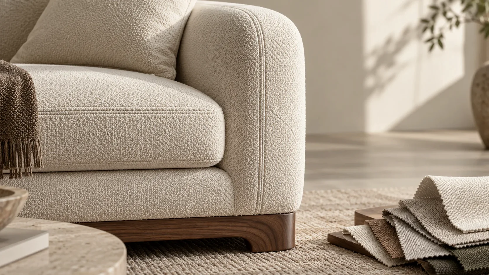Sofas material and residential context